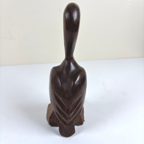 Vintage Hand Carved Ironwood Pelican Sculpture 6.5" Desert Hardwood Figurine MCM - Picture 4 of 11